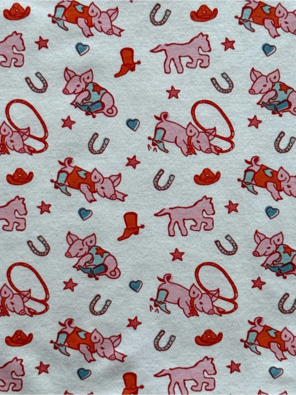 Roller Rabbit × Lilly Sisto Kids “Piggy Up” Pajama Set - Size 8Y